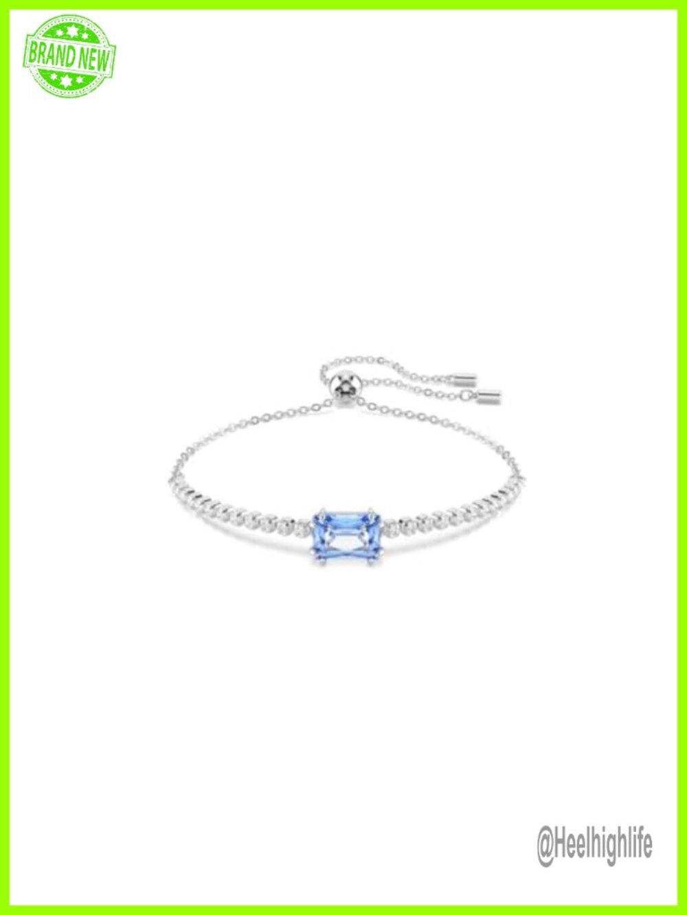 Swarovski Zirconia Rhodium Plated Tennis Bracelet